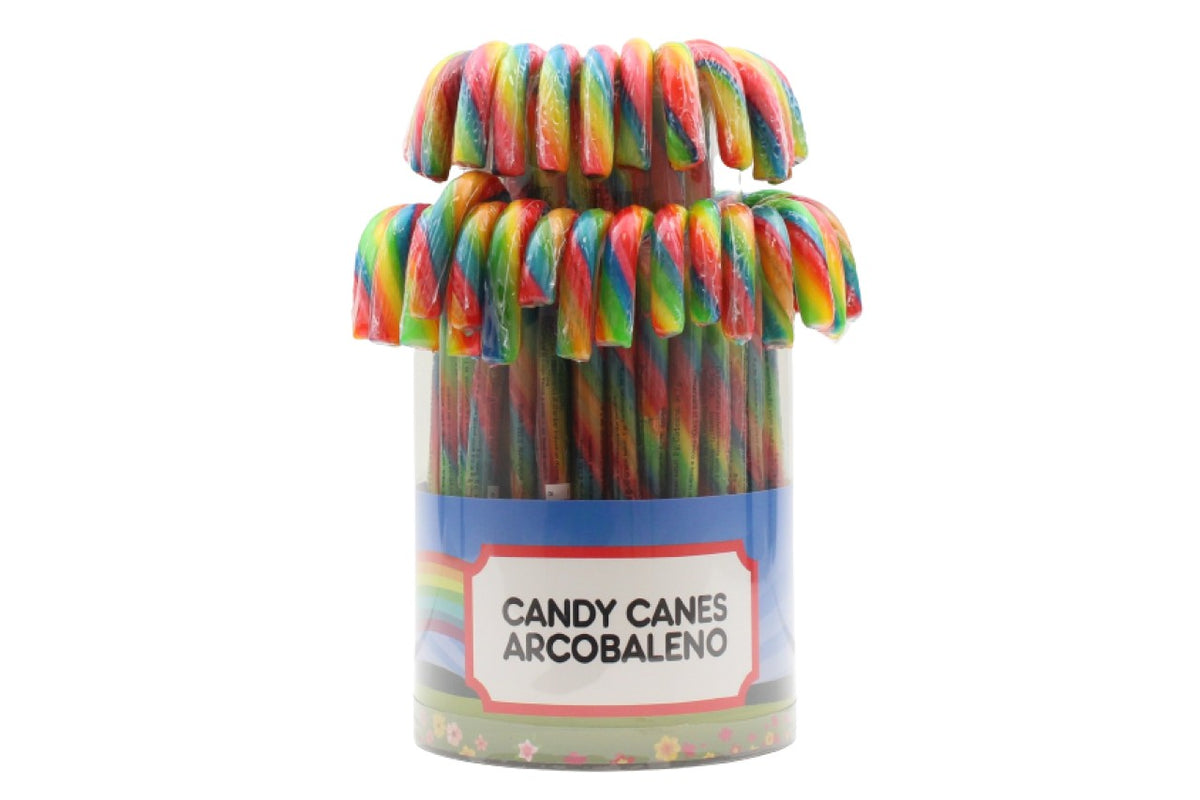 CANDY CANES ARCOBALENO Pz 50 x 14g – Caramel Party