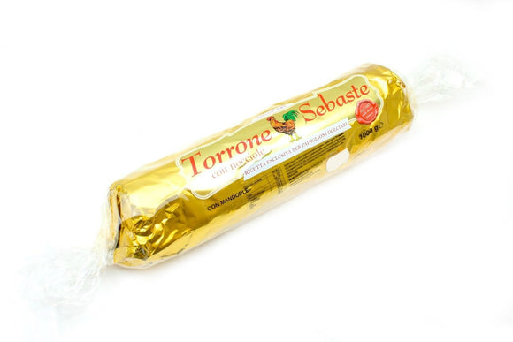 TORRONE FRIABILE SALAME MANDORLA RICOPERTO CIOCCOLATO FONDENTE 1.000g SENZA GLUTINE Sebaste